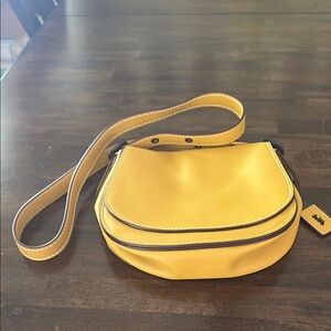 Coach Yellow Crossbody Bag with Sporty Vintage Design
